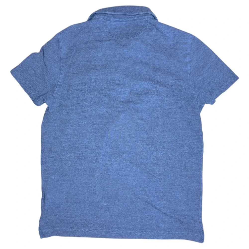 Banana Republic Performance Pique Polo Shirt Mens Med Blue Cotton BR+ Rugby Golf